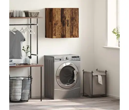 Sienas Skapis Vecs Koks 60 X 31 X 60 Cm Inženierijas Koks Vidaxl