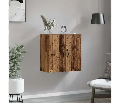 Sienas Skapis Vecs Koks 60 X 31 X 60 Cm Inženierijas Koks Vidaxl