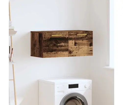 Sienas Skapis Vecs Koks 80 X 36.5 X 35 Cm Inženierijas Koks Vidaxl