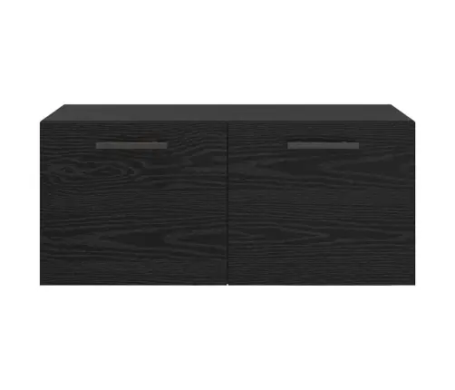 Sieninė Spintelė Juoda Ąžuolo 80 X 36.5 X 35 Cm