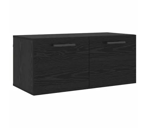 Sieninė Spintelė Juoda Ąžuolo 80 X 36.5 X 35 Cm