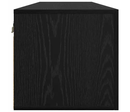 Sieninė Spintelė Juoda Ąžuolo 80 X 36.5 X 35 Cm