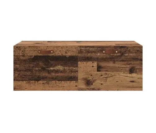 Seinale Kinnitatav Kapp Vana Puit 100 X 36,5 X 35 Cm Tehispuit