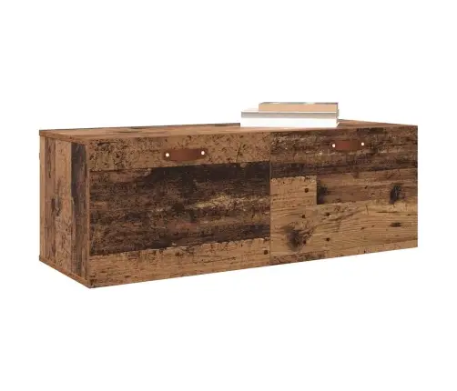 Seinale Kinnitatav Kapp Vana Puit 100 X 36,5 X 35 Cm Tehispuit