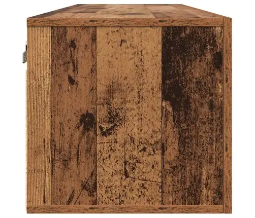 Seinale Kinnitatav Kapp Vana Puit 100 X 36,5 X 35 Cm Tehispuit