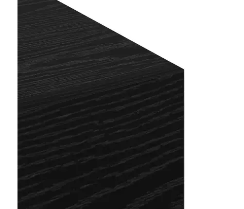 Sienas Skapis Melns Ozols 100 X 36.5 X 35 Cm Inženierijas Koks Vidaxl