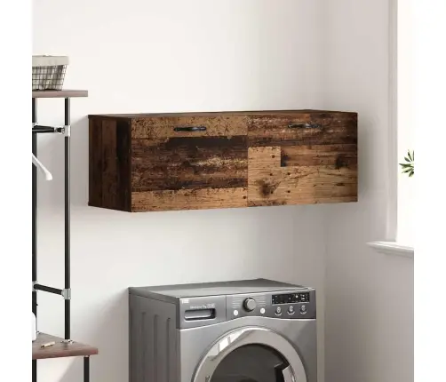 Sienas Skapis Veca Koka 100 X 36.5 X 35 Cm Inženierijas Koks Vidaxl