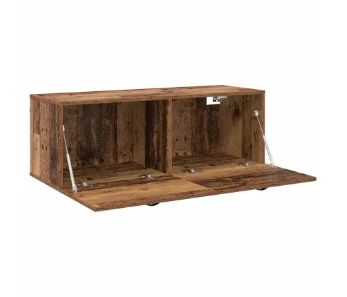 Sienas Skapis Veca Koka 100 X 36.5 X 35 Cm Inženierijas Koks Vidaxl