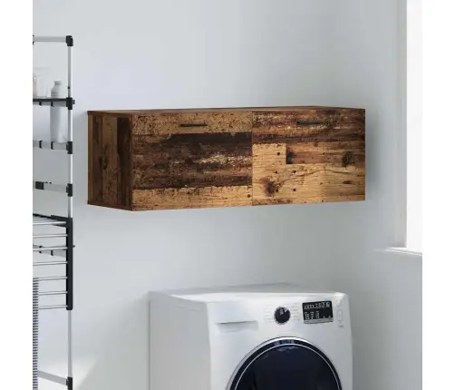 Seinale Kinnitatav Kapp Vana Puit 100 X 36,5 X 35 Cm Tehispuit