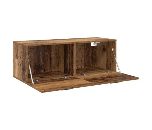 Seinale Kinnitatav Kapp Vana Puit 100 X 36,5 X 35 Cm Tehispuit