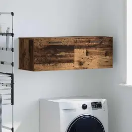 Sienas Skapis Vecs Koks 100 X 36.5 X 35 Cm Inženierijas Koks Vidaxl