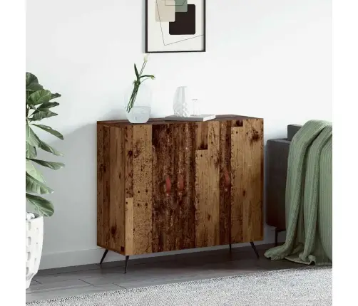 Puse Brūna 90 X 34 X 80 Cm Inženierijas Koks Vidaxl