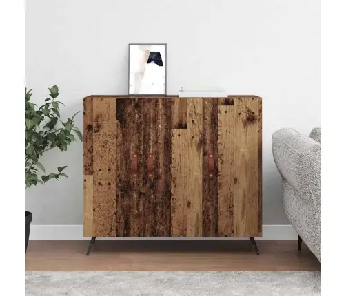 Puse Brūna 90 X 34 X 80 Cm Inženierijas Koks Vidaxl