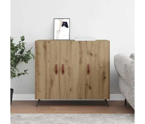 Puse Brūna 90 X 34 X 80 Cm Inženierijas Koks Vidaxl