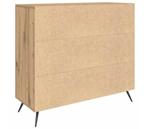 Puse Brūna 90 X 34 X 80 Cm Inženierijas Koks Vidaxl