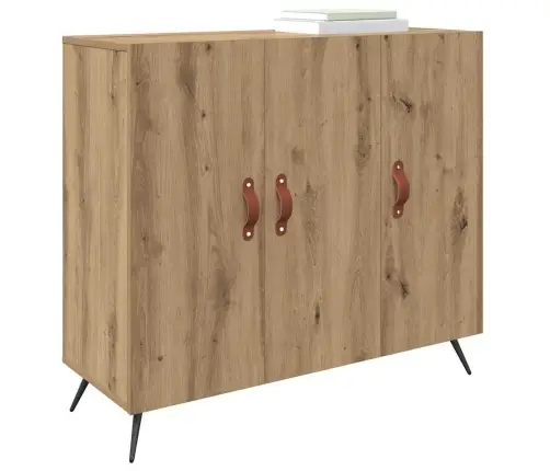 Puse Brūna 90 X 34 X 80 Cm Inženierijas Koks Vidaxl