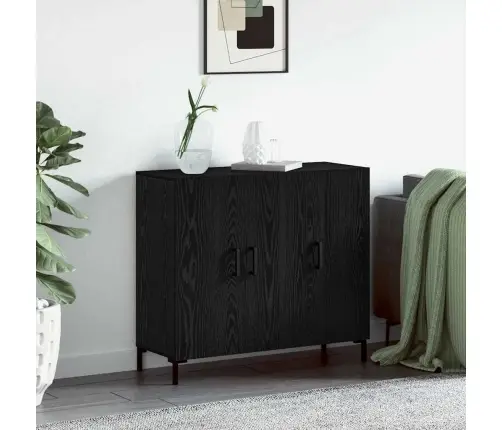 Kõide Must 90 X 34 X 80 Cm Tehispuit