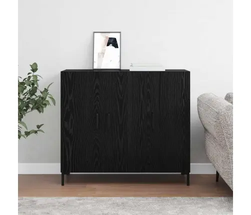 Kõide Must 90 X 34 X 80 Cm Tehispuit