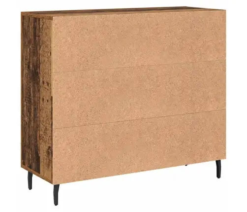 Puse Ar Uzglabāšanu Ar Durvīm Brūna 90 X 34 X 80 Cm Inženierijas Koks Vidaxl