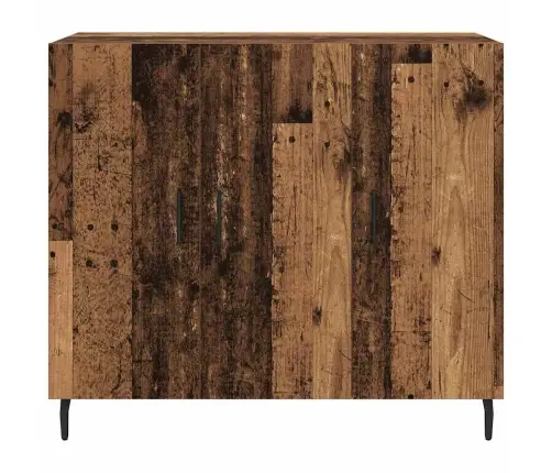 Puse Ar Uzglabāšanu Ar Durvīm Brūna 90 X 34 X 80 Cm Inženierijas Koks Vidaxl