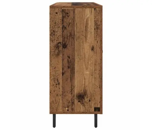 Puse Ar Uzglabāšanu Ar Durvīm Brūna 90 X 34 X 80 Cm Inženierijas Koks Vidaxl