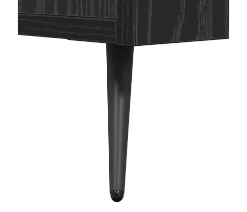 Televizora Skapīša Ar Plauktu Ar Uzglabāšanu Ar Durvīm Melns Ozols 150 X 30 X 50 Cm Vidaxl