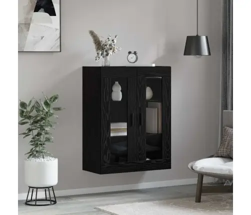 Seinakapp Seinale Kinnitatav Must 69,5 X 34 X 90 Cm Tehispuit