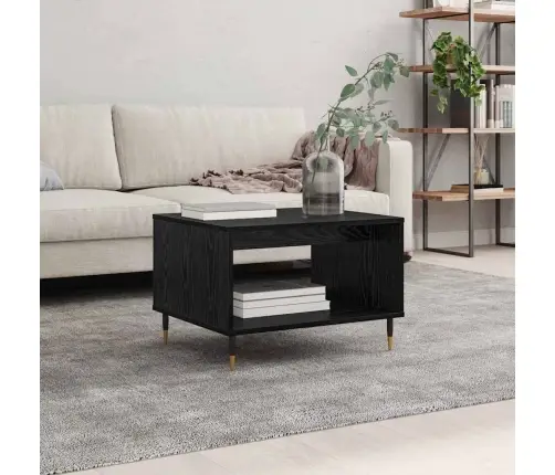 Kavos Staliukas Juoda Ąžuolo 60 X 50 X 40 Cm Apdirbta Mediena