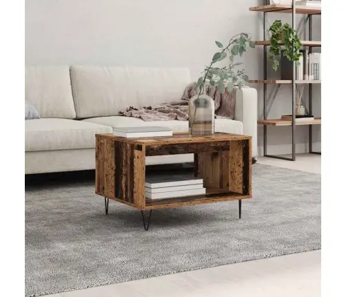 Kafijas Galdiņš Vecs Koks 60 X 50 X 40 Cm Inženierijas Koks Vidaxl