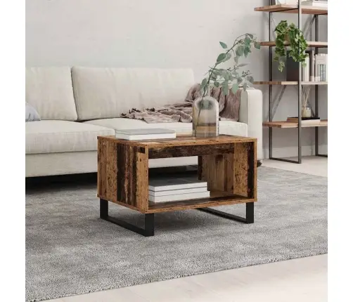 Kafijas Galdiņš Vecs Koks 60 X 50 X 40 Cm Inženierijas Koks Vidaxl