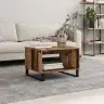 Kafijas Galdiņš Vecs Koks 60 X 50 X 40 Cm Inženierijas Koks Vidaxl