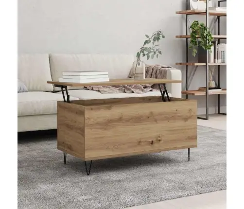 Kafijas Galdiņš Amatnieku Ozola 90 X 44.5 X 45 Cm Vidaxl