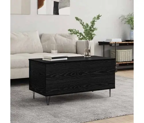 Kavos Staliukas Juoda Ąžuolo 90 X 44.5 X 45 Cm Apdirbta Mediena