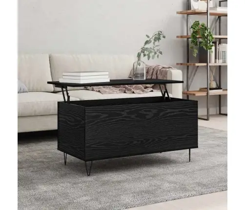 Kavos Staliukas Juoda Ąžuolo 90 X 44.5 X 45 Cm Apdirbta Mediena