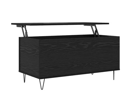 Kavos Staliukas Juoda Ąžuolo 90 X 44.5 X 45 Cm Apdirbta Mediena