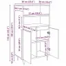 Augstais Skapītis Brūna 60 X 36 X 110 Cm Inženierijas Koks Vidaxl Augstais Skapītis Brūna 60 X 36 X 110 Cm Inženierijas Koks Vidaxl