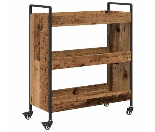 Köögikäru Vana Puit 70 X 30 X 82 Cm Tehispuit