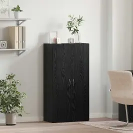Ofiso Spinta Juoda Ąžuolo 60 X 32 X 115 Cm Apdirbta Mediena