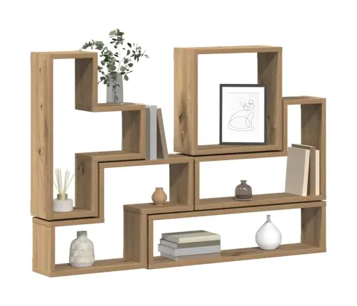 Sienas Kubs Amatnieku Ozola 96 X 12 X 64 Cm Inženierijas Koks Vidaxl