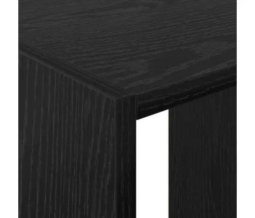 Garderoobikapp Riiuliga Must Tamm 77 X 48 X 102 Cm