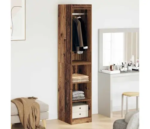 Skapis Ar Plauktu Vecs Koks 41 X 48 X 102 Cm Inženierijas Koks Vidaxl