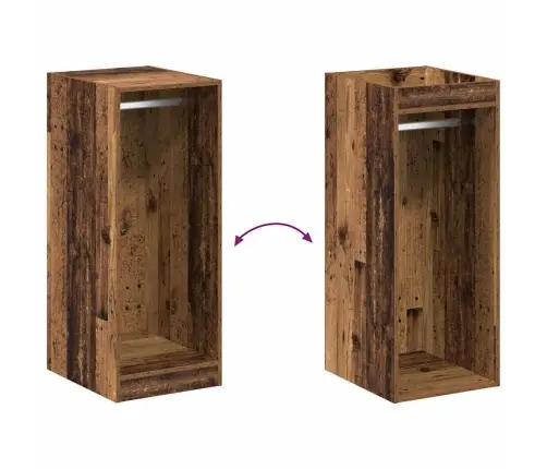 Skapis Ar Plauktu Vecs Koks 41 X 48 X 102 Cm Inženierijas Koks Vidaxl