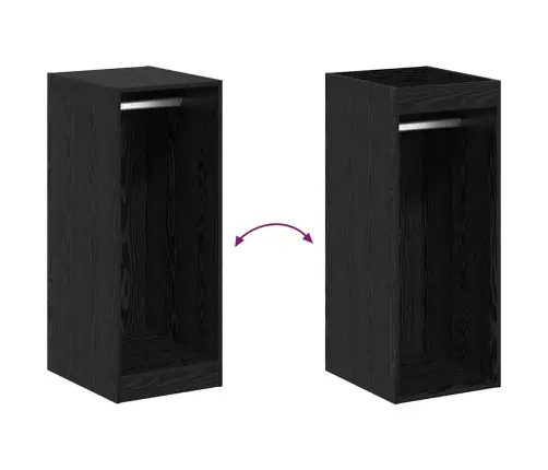 Spinta Su Lentyna Su Saugykla Juodas Ąžuolas 41 X 48 X 102 Cm