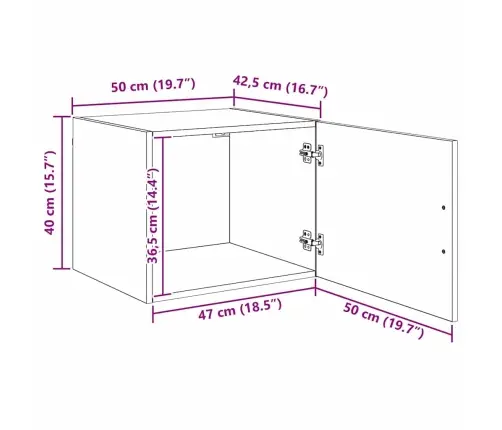 Seinekapp Käsitöötamm 50 X 42.5 X 40 Cm Tehispuit