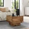 Sānu Galds Vecs Koks 40 X 40 X 30 Cm Inženierijas Koks Vidaxl