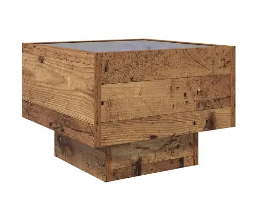 Sānu Galds Vecs Koks 40 X 40 X 30 Cm Inženierijas Koks Vidaxl