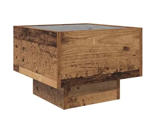 Sānu Galds Vecs Koks 40 X 40 X 30 Cm Inženierijas Koks Vidaxl