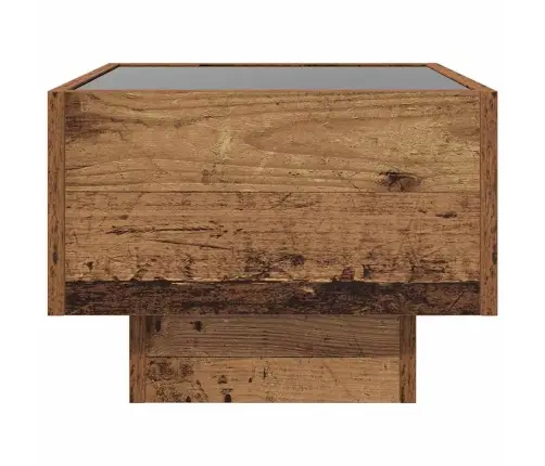 Sānu Galds Vecs Koks 40 X 40 X 30 Cm Inženierijas Koks Vidaxl