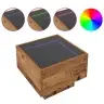 Sānu Galds Vecs Koks 40 X 40 X 30 Cm Inženierijas Koks Vidaxl