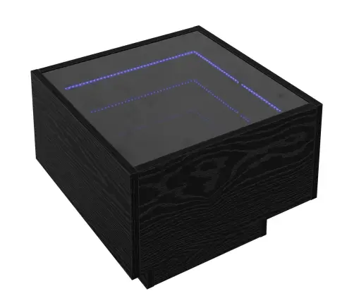 Kavos Staliukas Juoda Ąžuolo 40 X 40 X 30 Cm Apdirbta Mediena